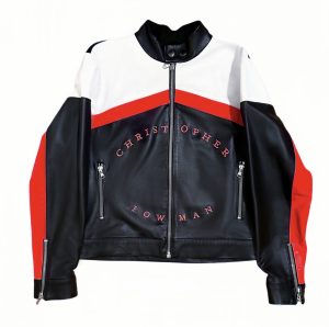 Leather Racing Jacket (RED)