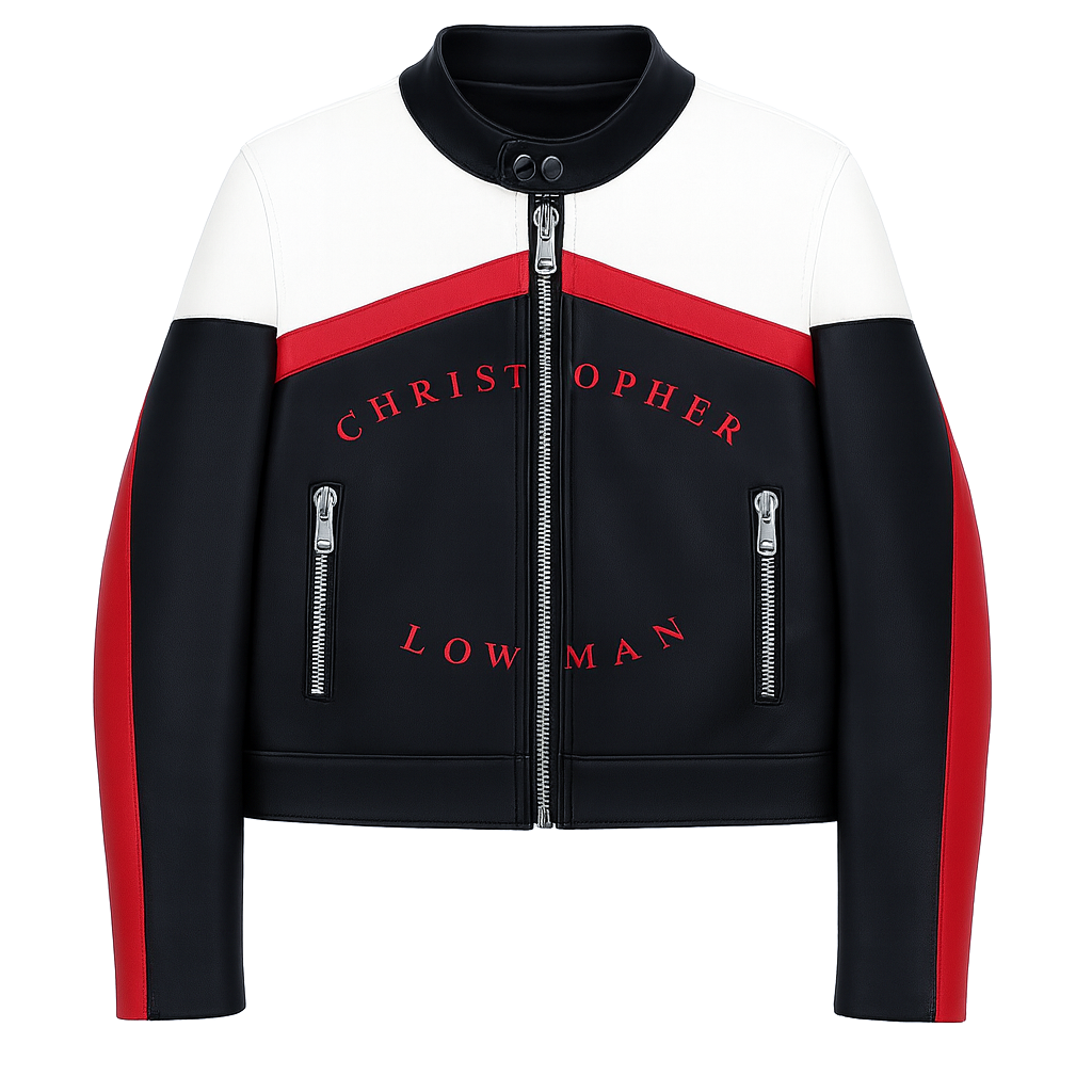 Leather Racing Jacket (RED)