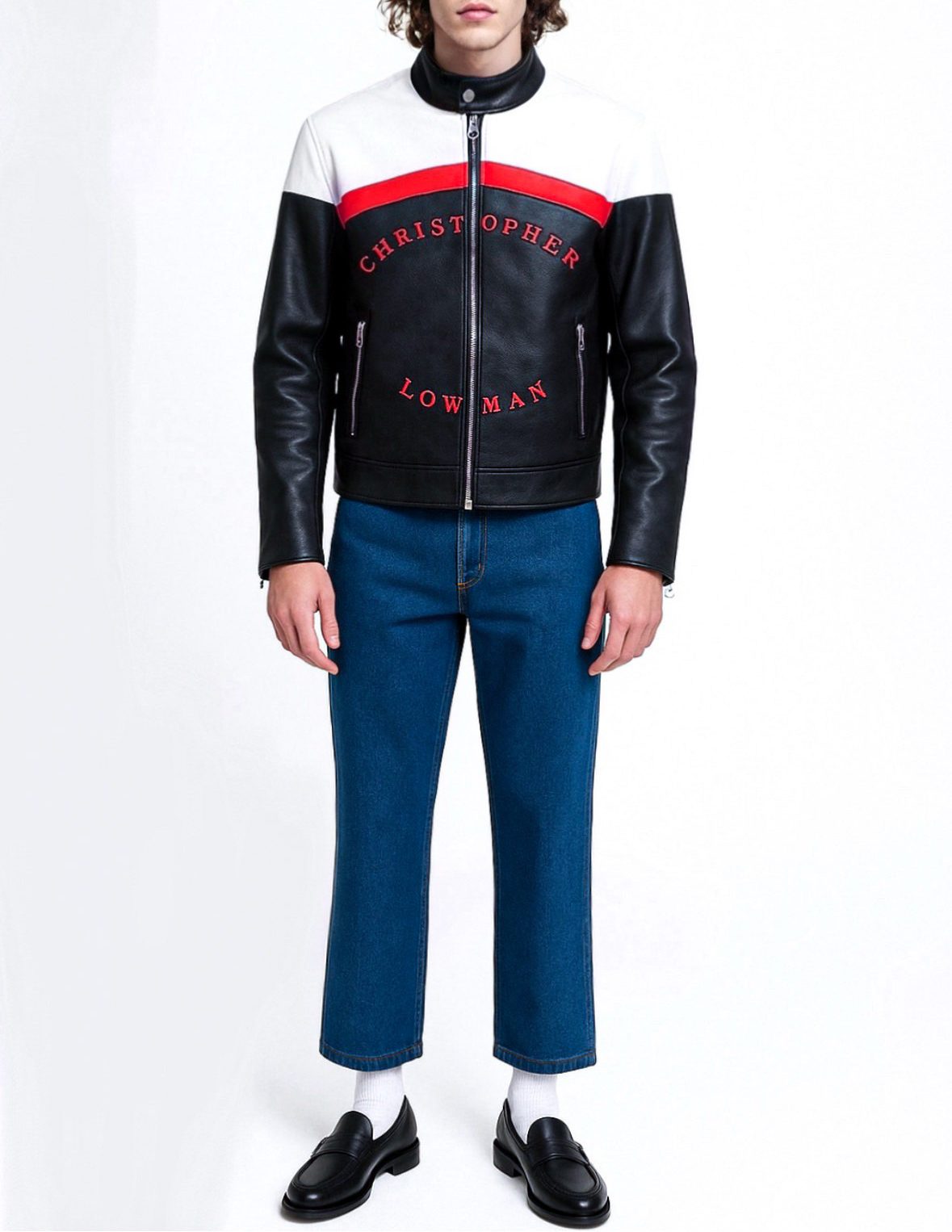 Leather Racing Jacket (RED) - Image 3