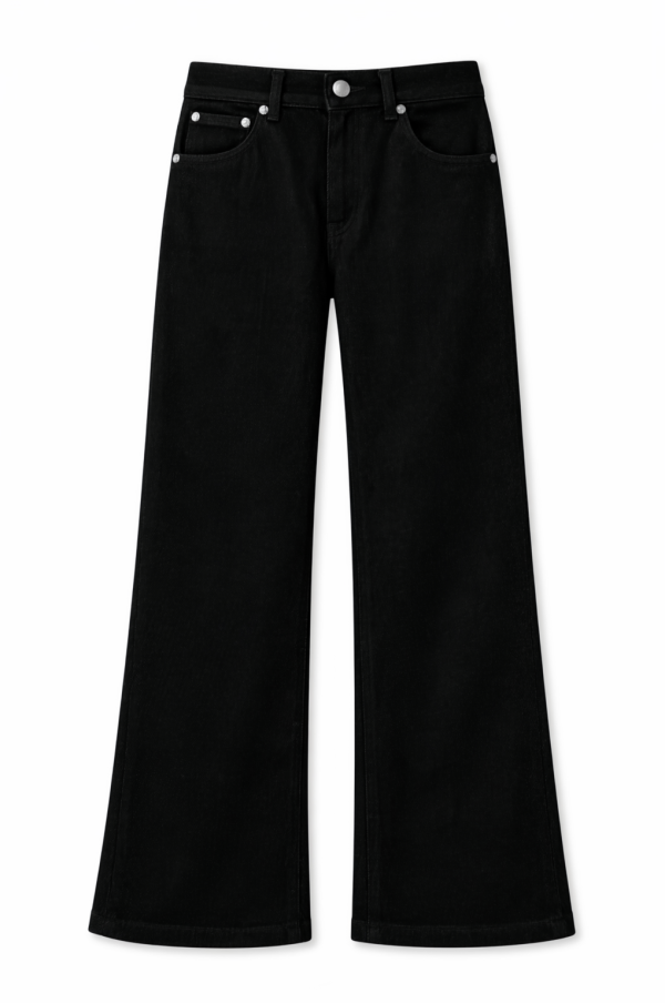 Black Flare Denim Pant